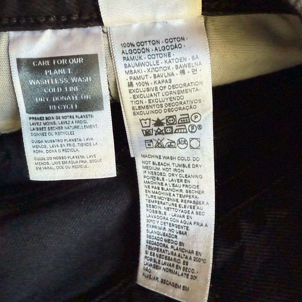 Levi’s Jeans 501 Womens Sz 30x30 Black Cotton Button-Fly Distressed Denim Grunge - Picture 7 of 11